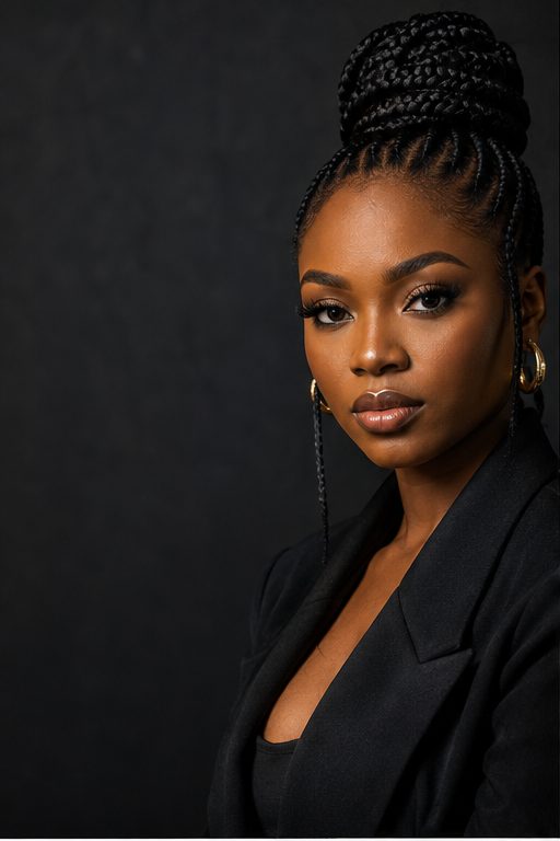 A striking portrait photograph shot by Neribo Studios