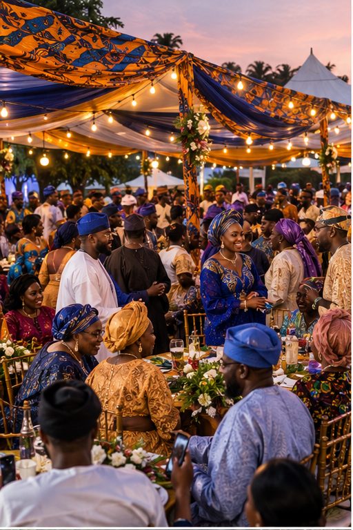 Wide event photograph of a celebration