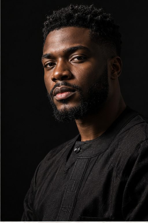 Studio portrait photograph